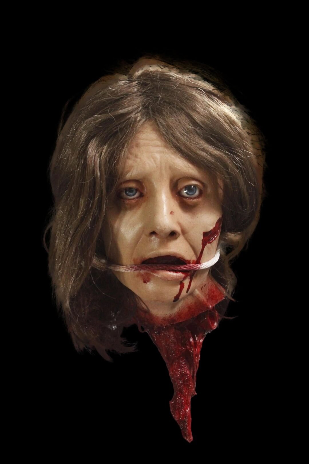 Hanging Mary Head Halloween Prop