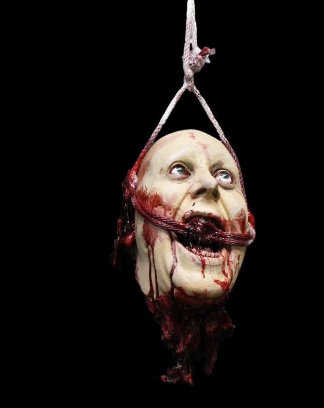 Hanging Olly Head Halloween Prop
