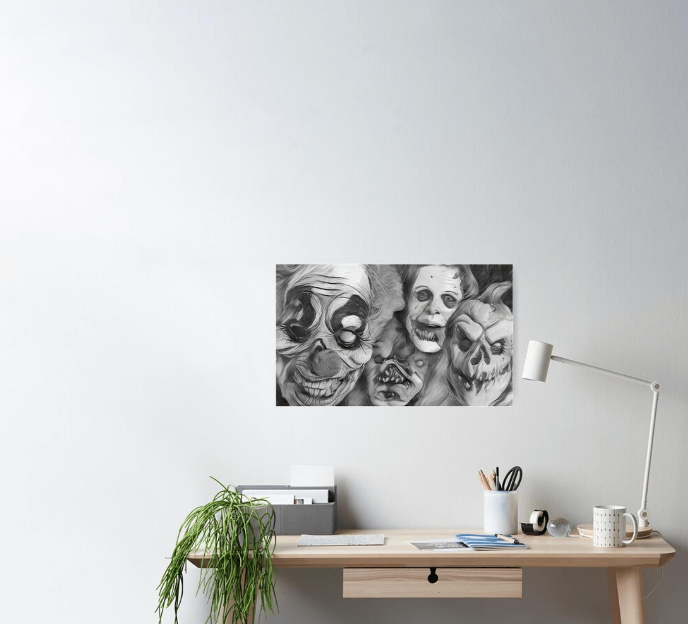 Horror Faces Poster