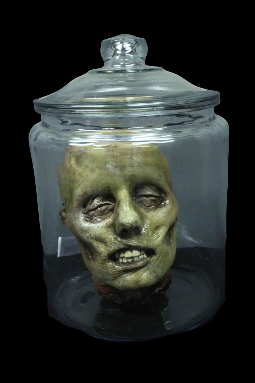 Luttra Head in Jar Halloween Prop