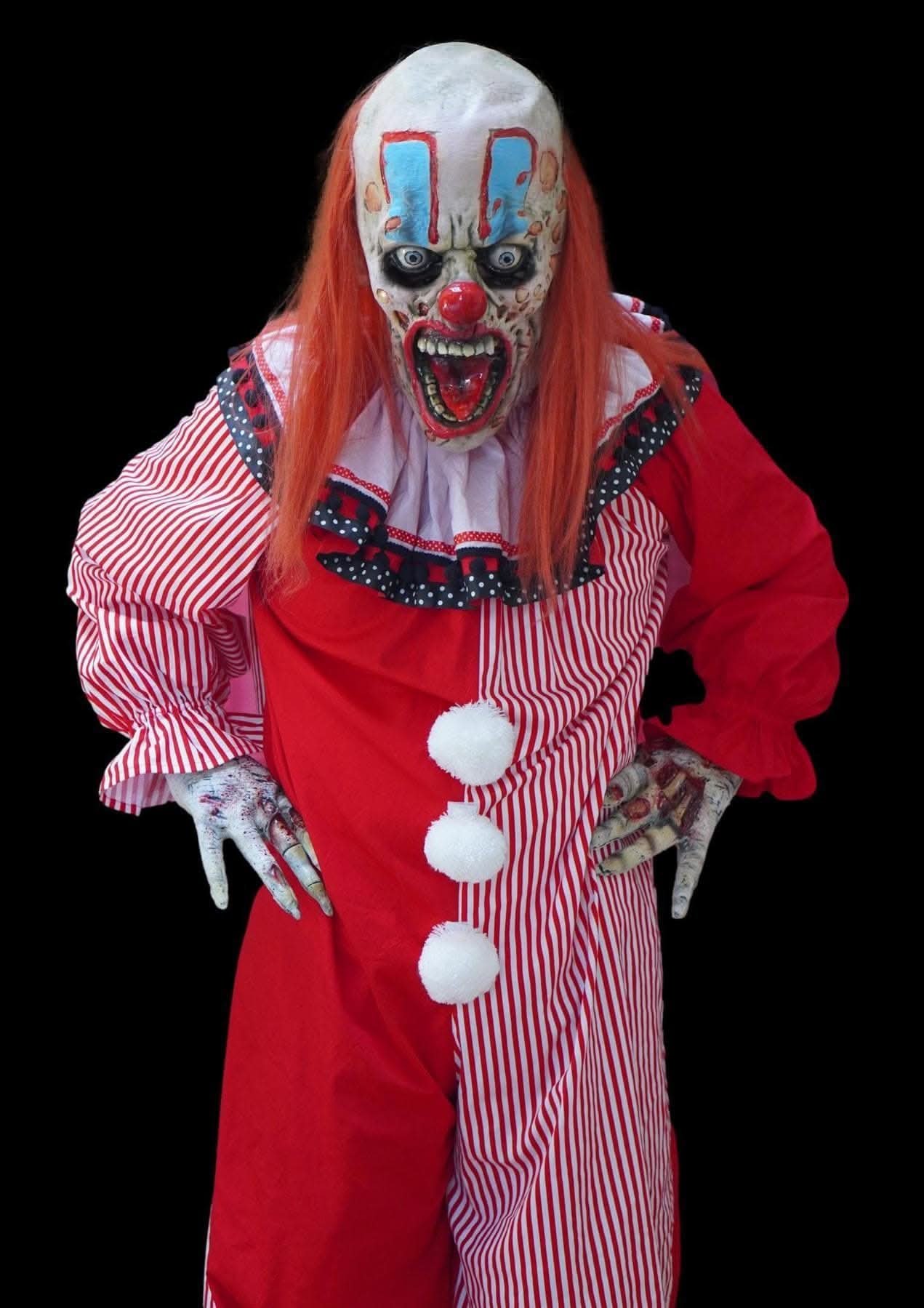 "Professional Movie Clown Suit in Red" Costume